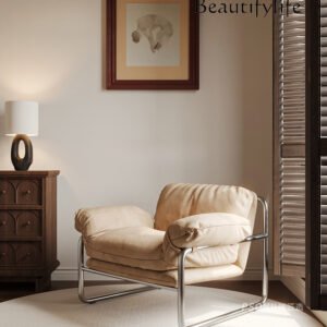 Metal fabric single sofa chair