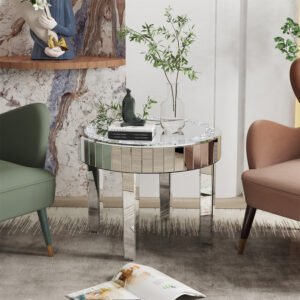 Crushed Crystal Round Coffee Table