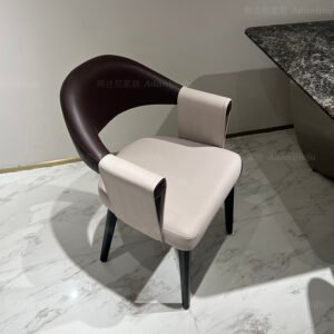 Solid Wood Armchair Backrest Chair