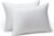 Amazon Basics Down Alternative Pillow for Back Side Sleepers, Medium Density, Standard Size, 26″ x 20″, 2-Pack, White