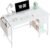 Lufeiya White Small Desk with Drawers – 40 Inch Computer Desk for Small Space Home Office, Modern Simple Study Writing Table PC Desks