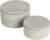 Bloomingville A75500081 Set of 2 Grey Round Decorative Cement Lids Boxes