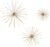 Deco 79 Metal Starburst Home Wall Decor 3D Long Spike Wall Sculpture, Set of 3 Wall Art 6″, 9″, 12″W, Gold