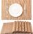 Bamboo Placemats Set of 8 Pcs – 17.7″X11.8″ Sushi Rolling Mat Japanese Style Natural Anti-Slip, Washable Heat-Resistant Table Mats for Dining Room and Kitchen