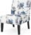 Christopher Knight Home Kendal Traditional Fabric Accent Chair, Print, Matte Black, 22.5D x 29.5W x 32H in