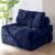 MAXYOYO Folding Sofa Bed, Convertible Sleeper Chair with Pilow Foldable Matress with Back Support, Portable Fold Out Chair Bed Comfy Floor Sofa Lounge for Living Room Bedroom, Navy, Single