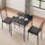 VECELO 3-Piece Dining Set,Industrial Counter Height Table and 2 Chairs, for Dining Room, Apartment