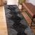 Rugshop Bohemian Stripe Stain Resistant High Traffic Living Room Kitchen Bedroom Dining Home Office Runner Rug 2’x7′ Black